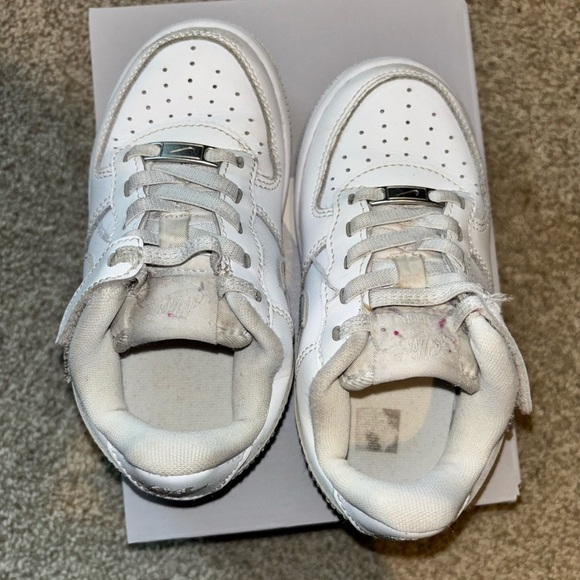 Toddler Force 1 Low EasyOn Kids White Sneakers - Picture 3 of 8